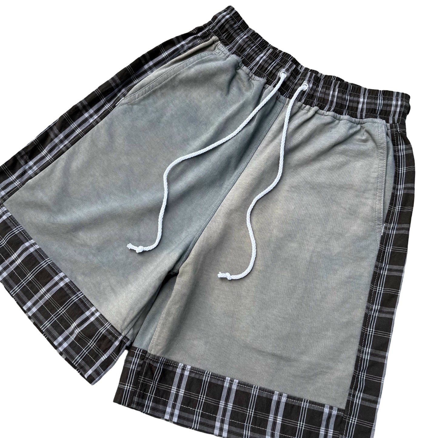 Earthy Paneled Sweatshorts [L]