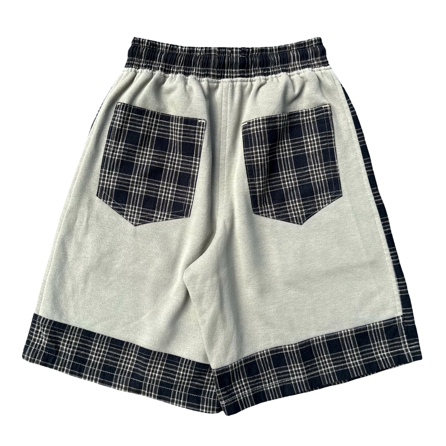 Beige Paneled Sweatshorts [M]