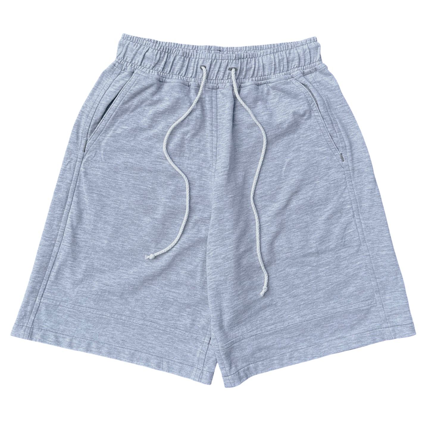 Grey Paneled Sweatshorts
