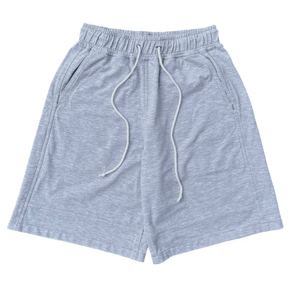 Grey Paneled Sweatshorts