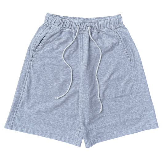 Grey Paneled Sweatshorts