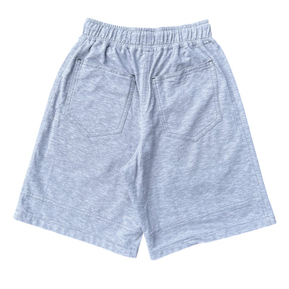 Grey Paneled Sweatshorts