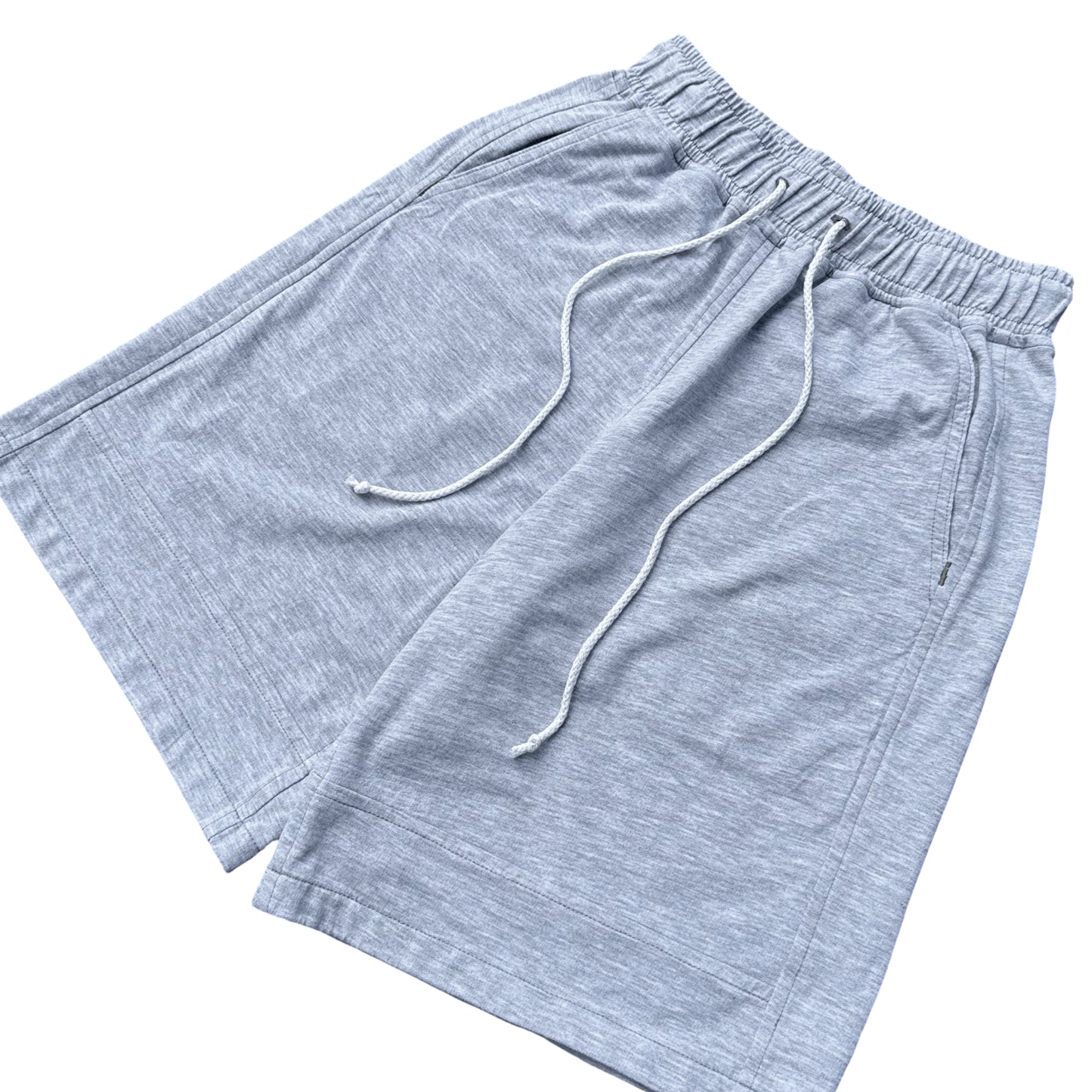 Grey Paneled Sweatshorts