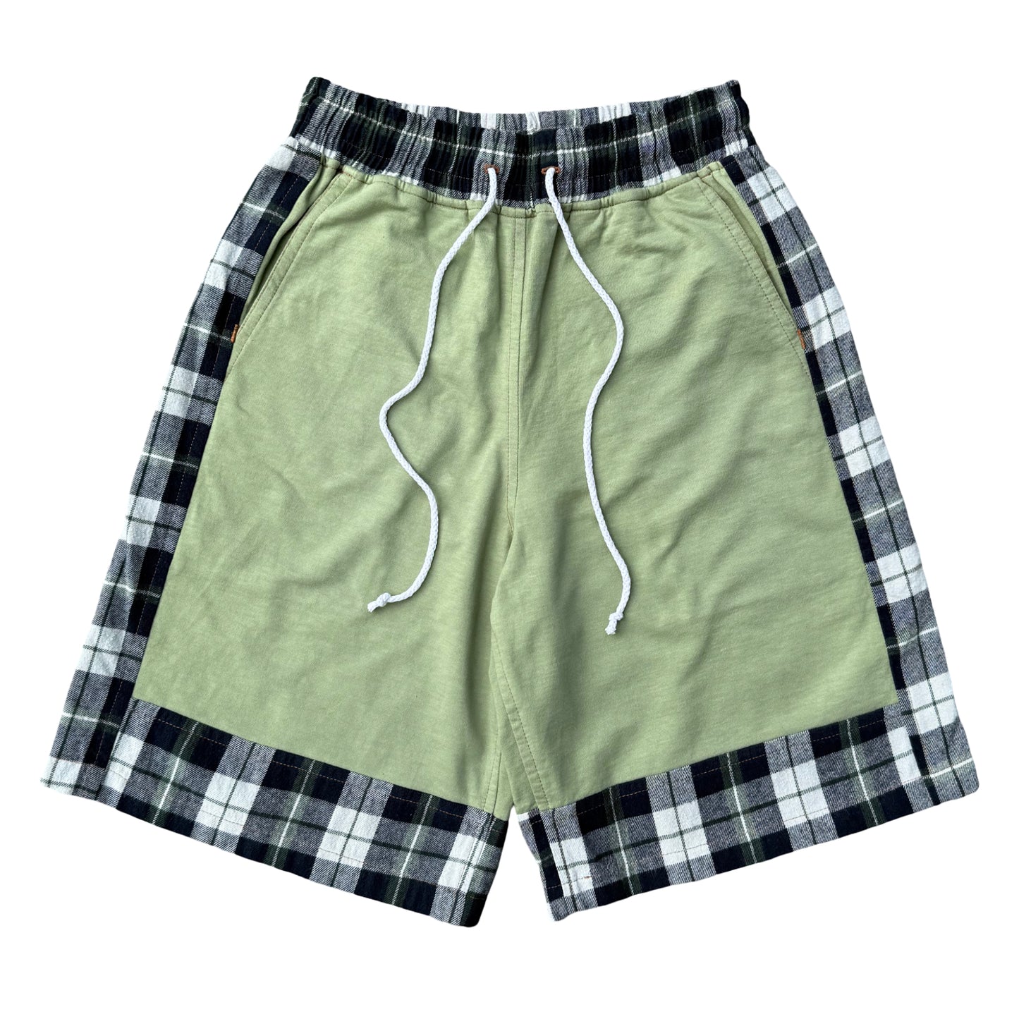 Olive Paneled Shorts [M]