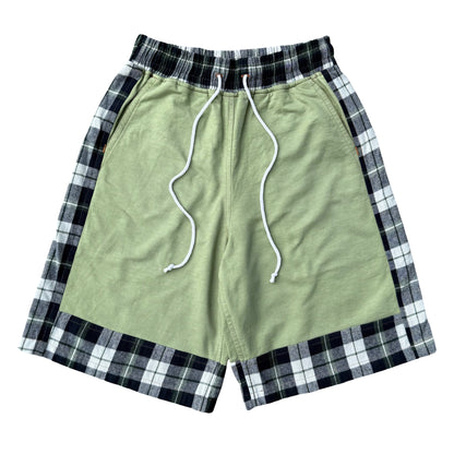 Olive Paneled Shorts [M]