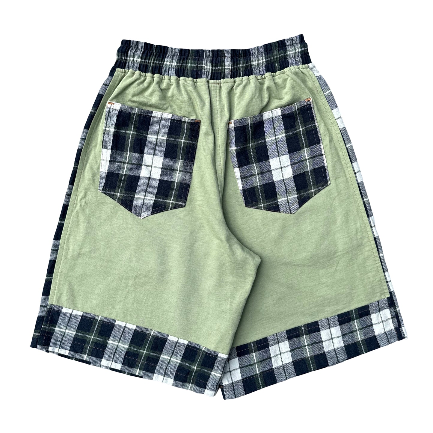 Olive Paneled Shorts [M]