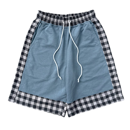 Slate Paneled Sweatshorts [M]