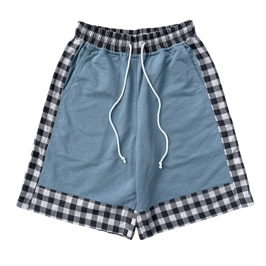 Slate Paneled Sweatshorts [M]