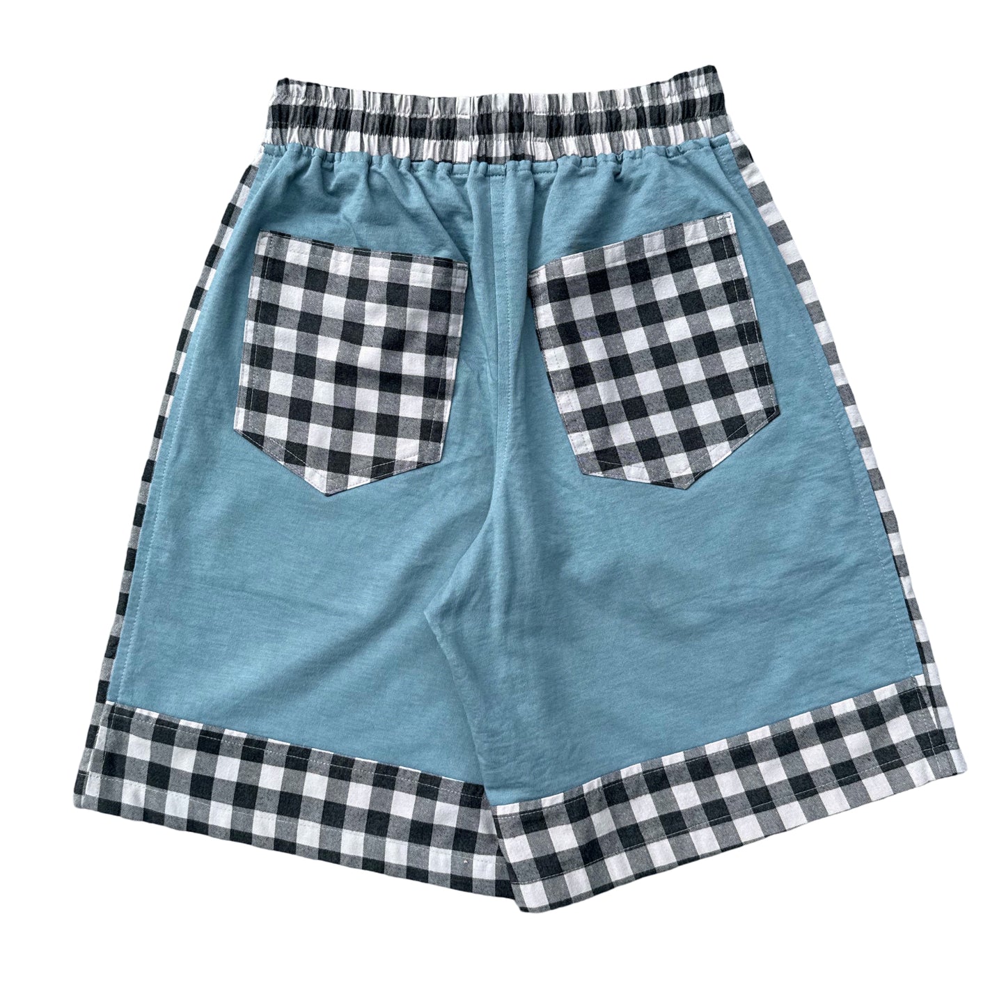 Slate Paneled Sweatshorts [M]