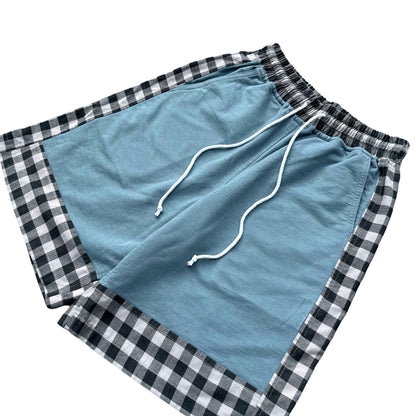 Slate Paneled Sweatshorts [M]